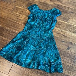 Sequin size S a-line dress 👗 GREEN